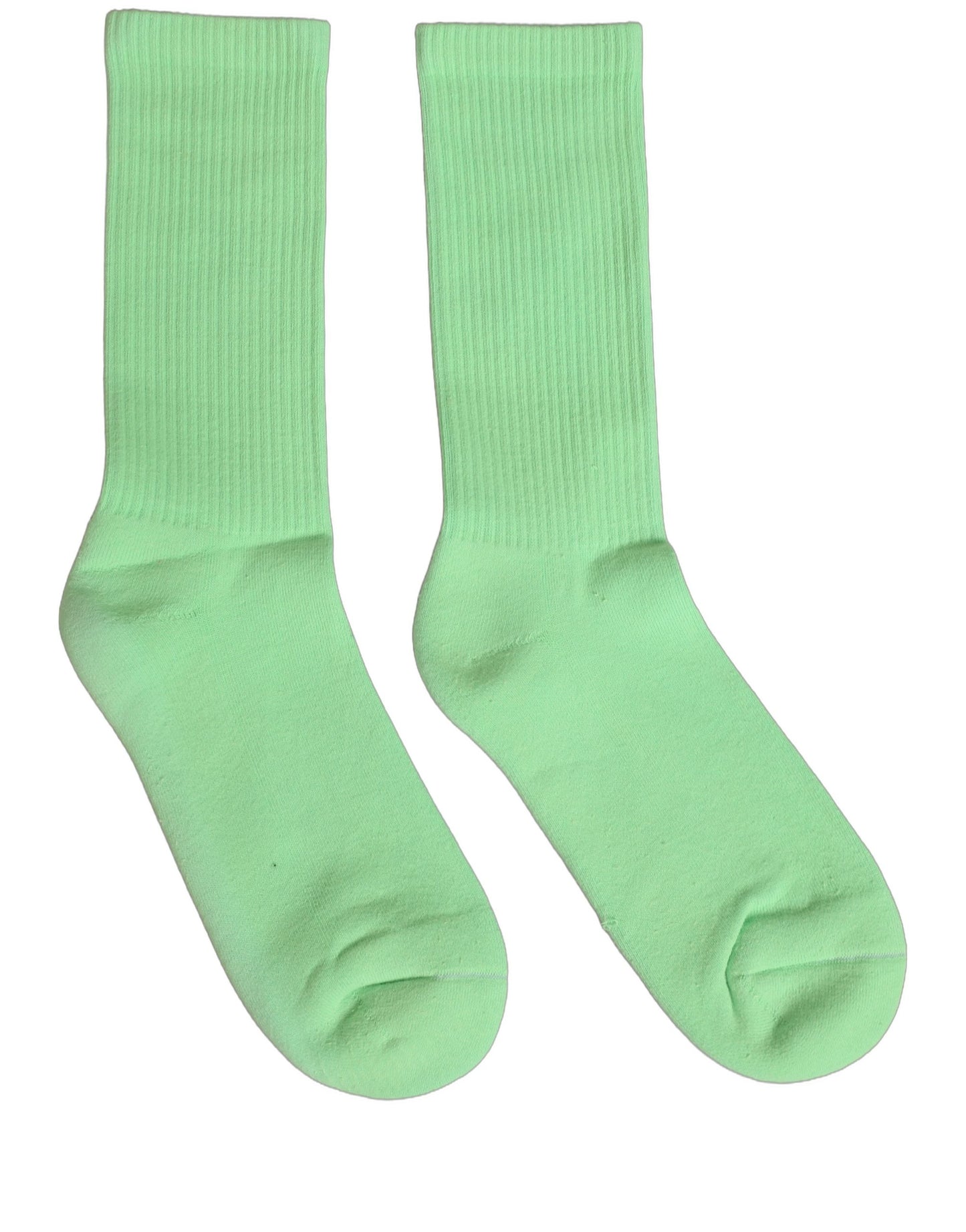 Dolce & Gabbana Green Cotton Ribbed Mid Calf Women Accessory Socks
