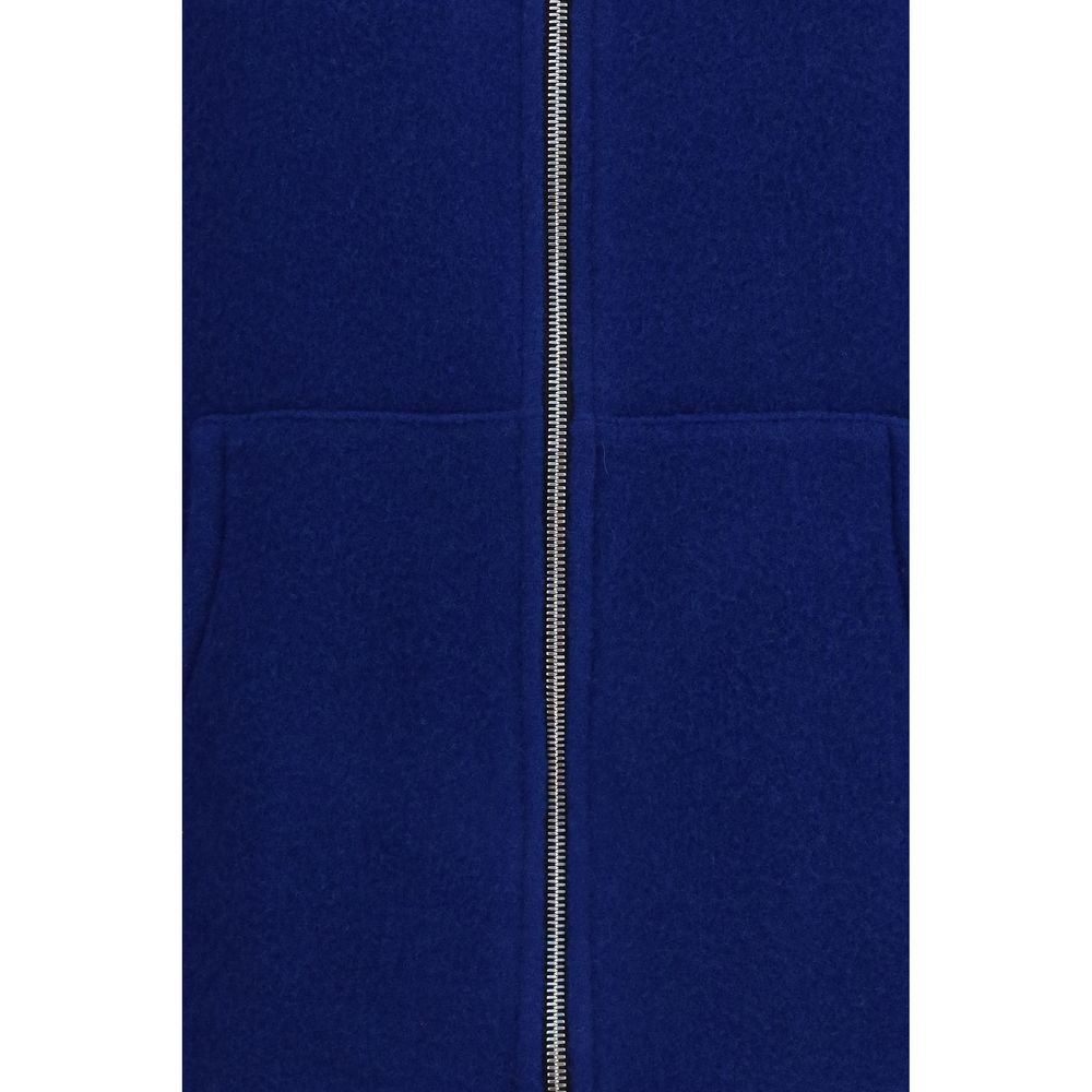 RIER Blue Wool Oves Aries Sleeveless Jacket
