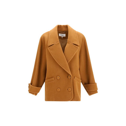 Chloé Brown Wool Oves Aries Coat