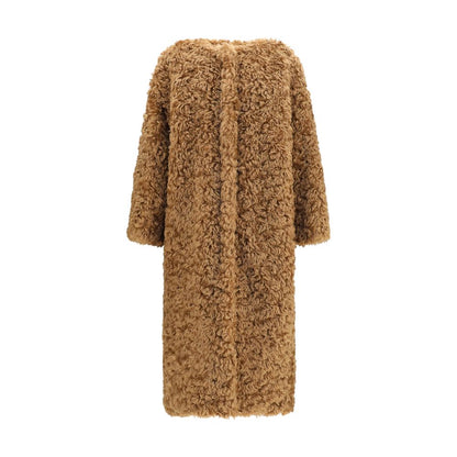 Kristina Ti Brown Polyester Coat