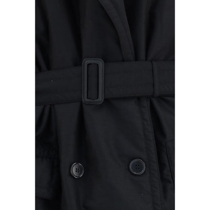 Maison Margiela Black Wool Oves Aries Coat