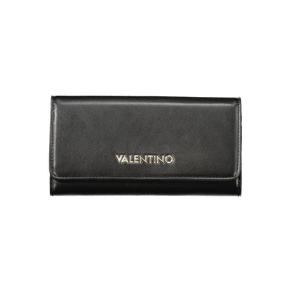 Mario Valentino Black Polyurethane Women's Wallet