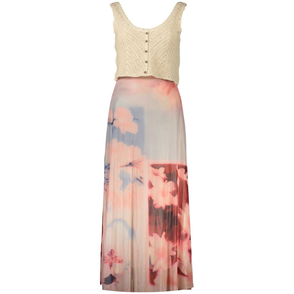 Desigual Pink Viscose Women's Dress