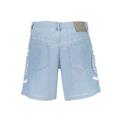 Desigual Light Blue Cotton Women's Short