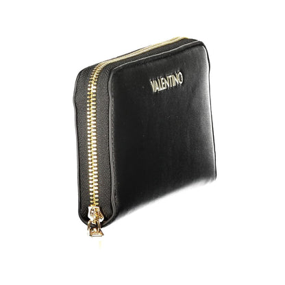 Mario Valentino Black Polyurethane Women's Wallet