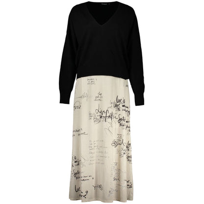 Desigual White Polyester Casual Dress