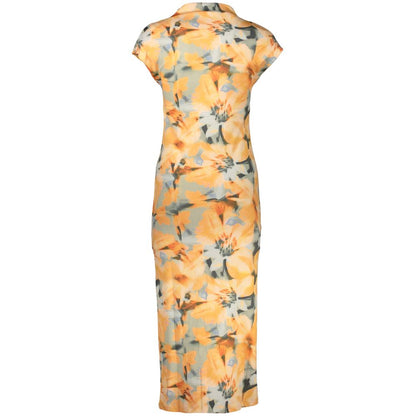 Desigual Orange Elastane Casual Dress