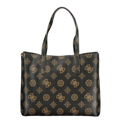 Guess Jeans Brown Polyethylene Handbag