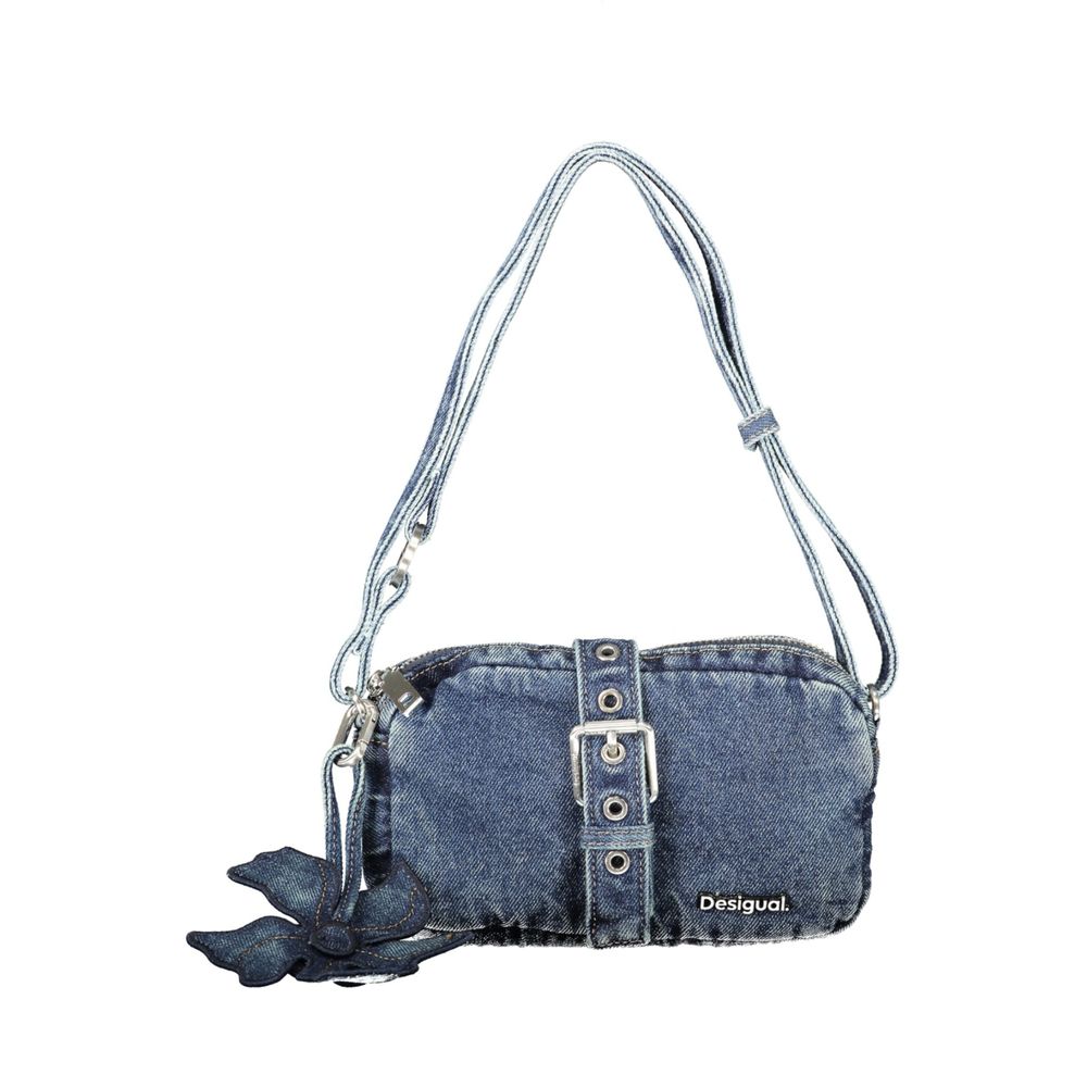 Desigual Blue Cotton Handbag