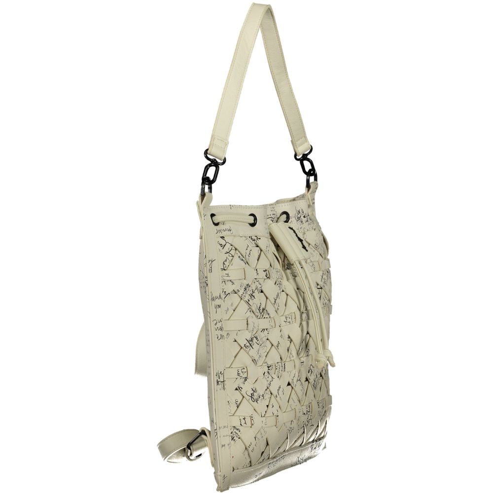 Desigual White Polyethylene Backpack