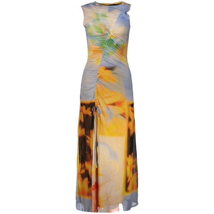 Desigual Blue Elastane Casual Dress
