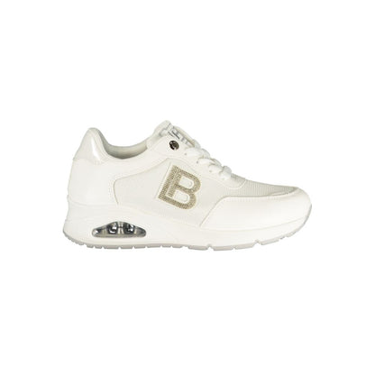 Laura Biagiotti White Polyester Athletic Sneakers