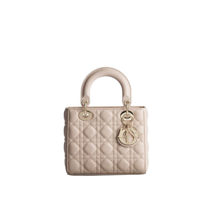 Dior Beige Lamb Leather Shoulder Bag