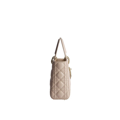 Dior Beige Lamb Leather Shoulder Bag