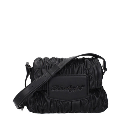 Karl Lagerfeld Black Polyester Crossbody Bag