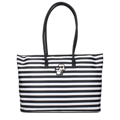 Karl Lagerfeld Black Fabric Shoulder Bag