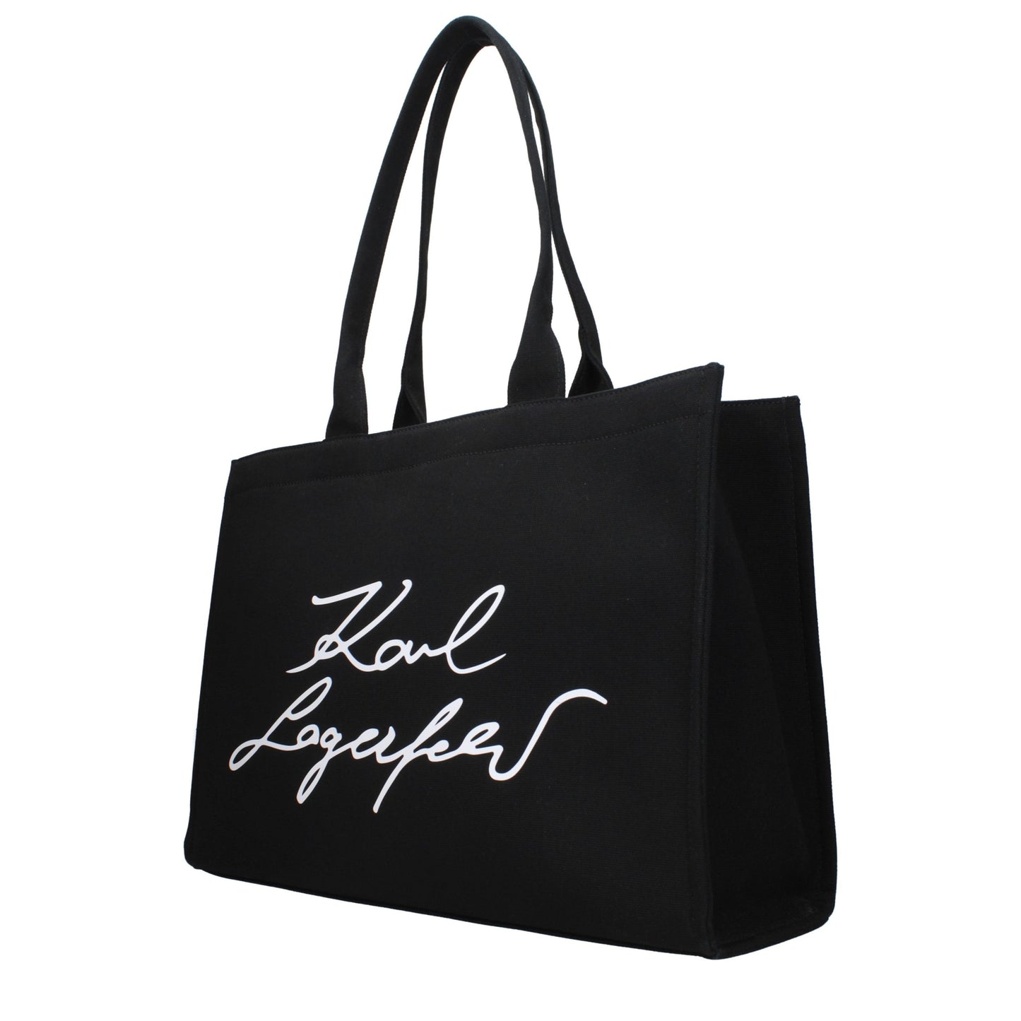 Karl Lagerfeld Black Fabric Shoulder Bag