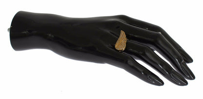 Nialaya Womens Clear CZ Gold 925 Silver Authentic Ring