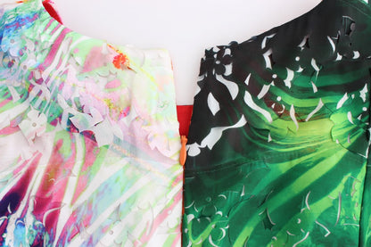 Lanre Da Silva Ajayi Multicolor Organza Sheath Dress