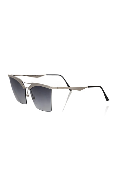 Frankie Morello Silver Metallic Women's Sunglass