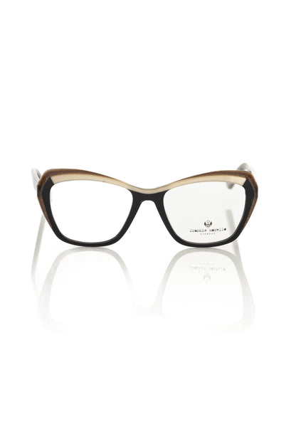 Frankie Morello Black Acetate Women's Eyeglass Frame