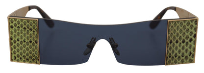 Dolce & Gabbana Gold Metal Rectangle Shades DG2263 Sunglasses