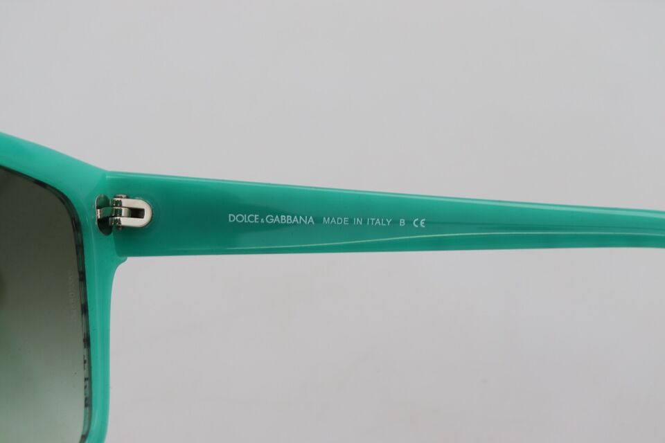 Dolce & Gabbana Green Stars Acetate Square Shades Sunglasses