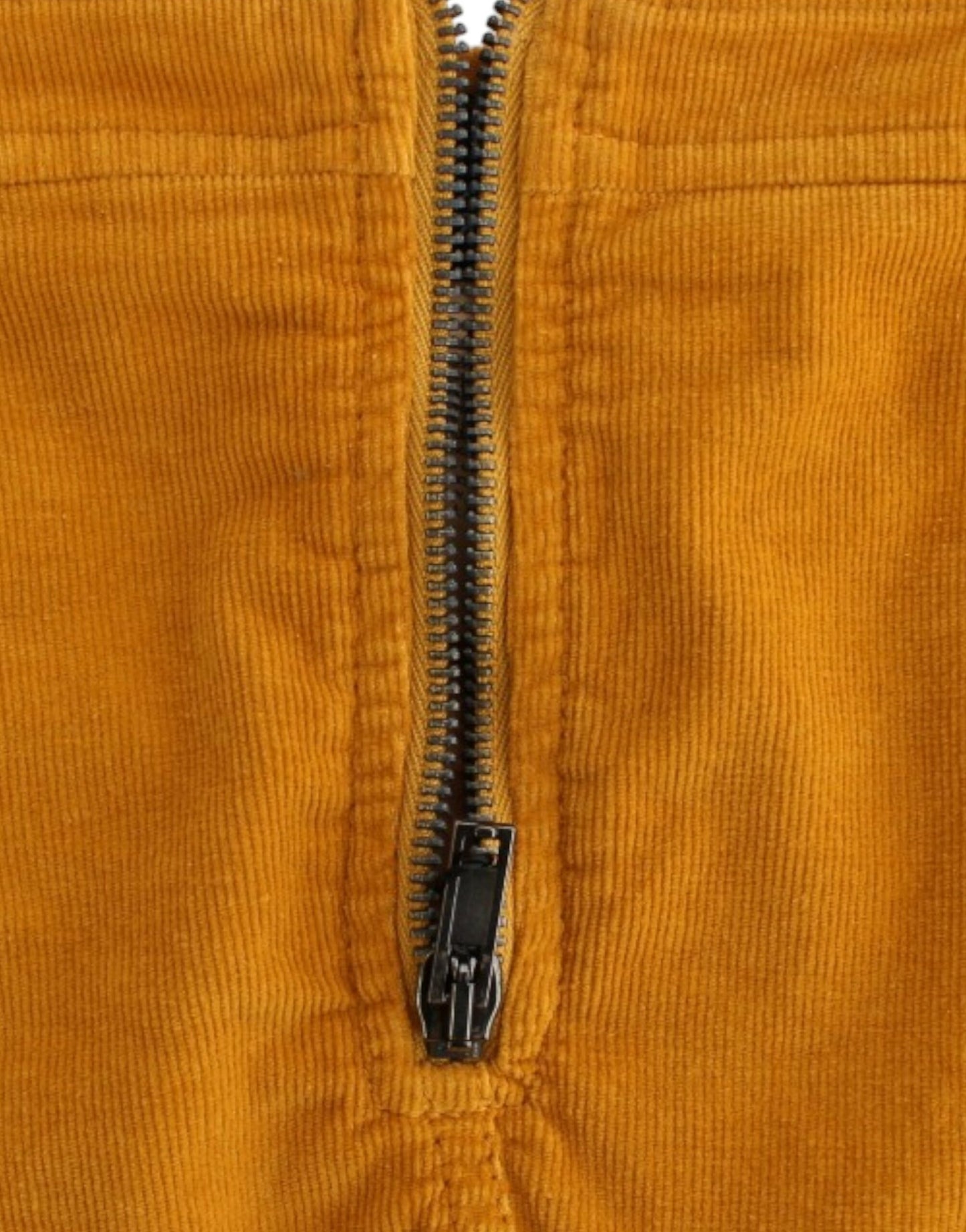 Costume National Yellow corduroy mini skirt