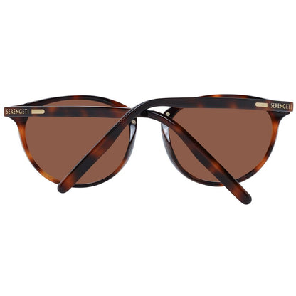 Serengeti Brown Acetate & Metal Sunglasses