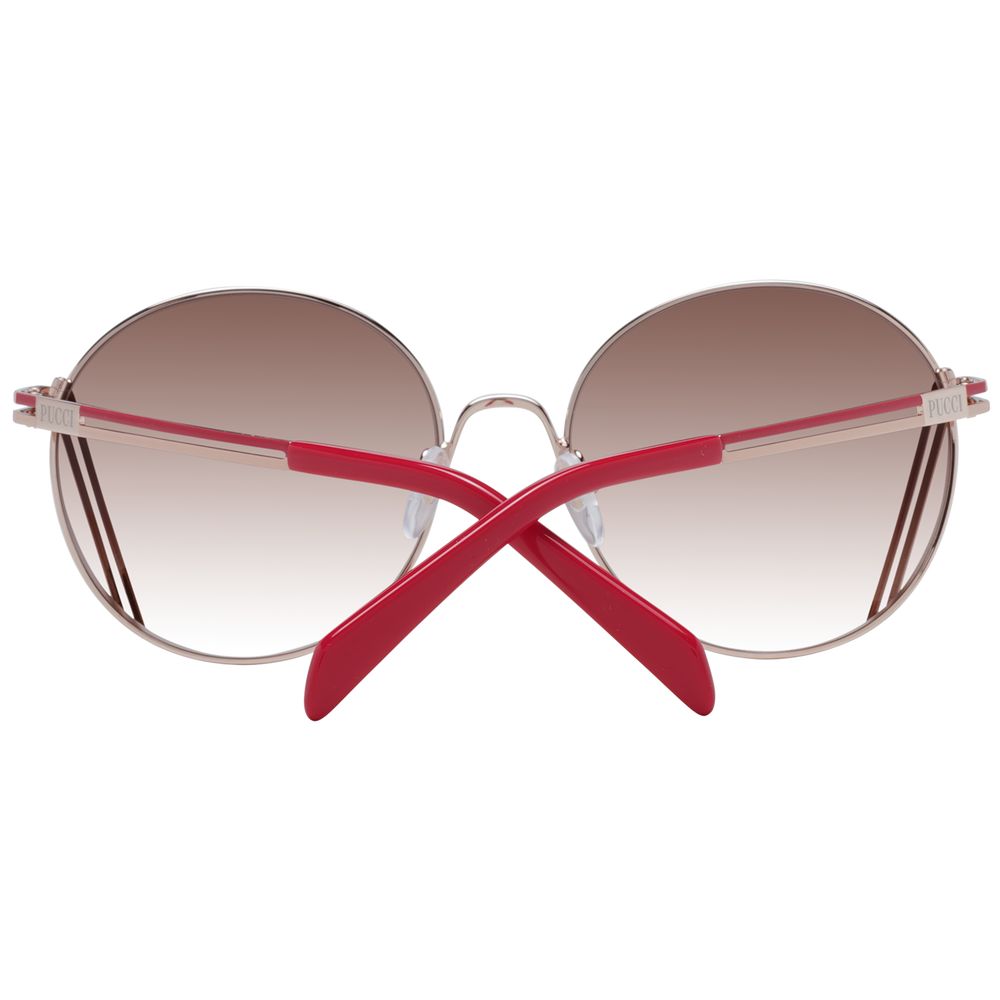 Emilio Pucci Rose Gold Metal Sunglasses