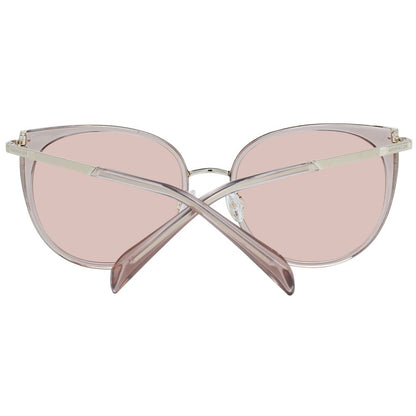 Karen Millen Pink Metal & Plastic Sunglasses