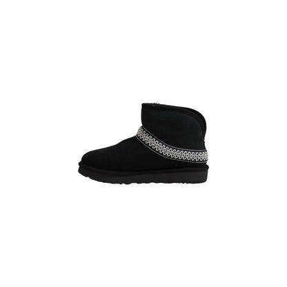 UGG Black Suede Leather Ankle Boots