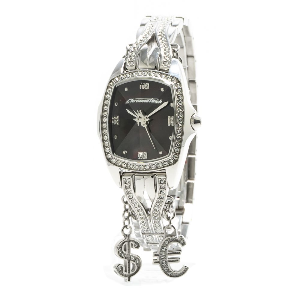 Chronotech Silver Stainless Steel Dress Watch