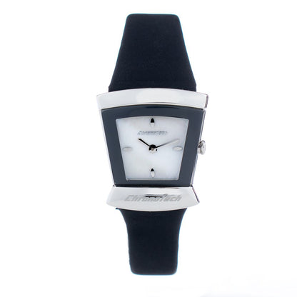Chronotech Blue Leather Dress Watch