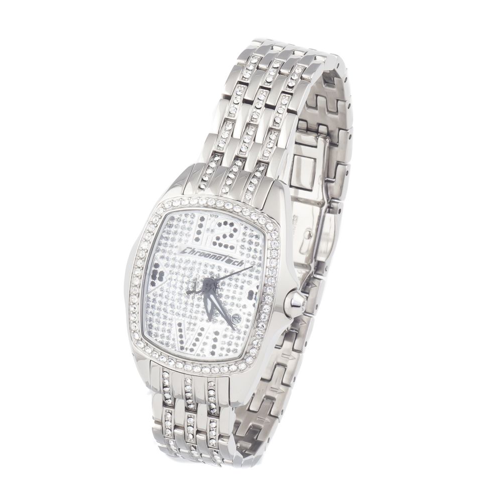 Chronotech Silver Stainless Steel Dress Watch