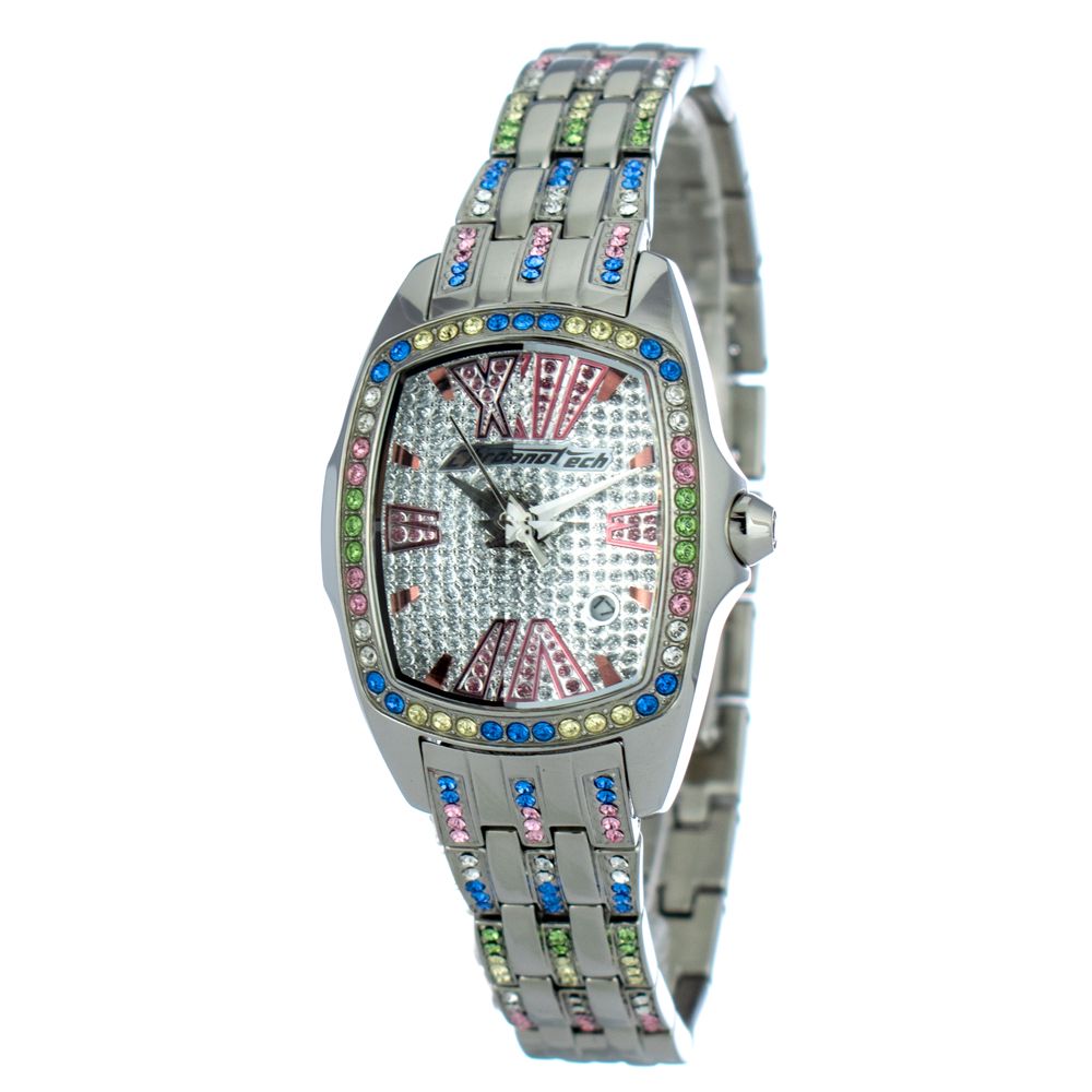 Chronotech Silver Stainless Steel Dress Watch