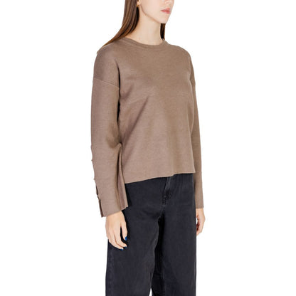 Vila Clothes Brown Viscose Sportswear