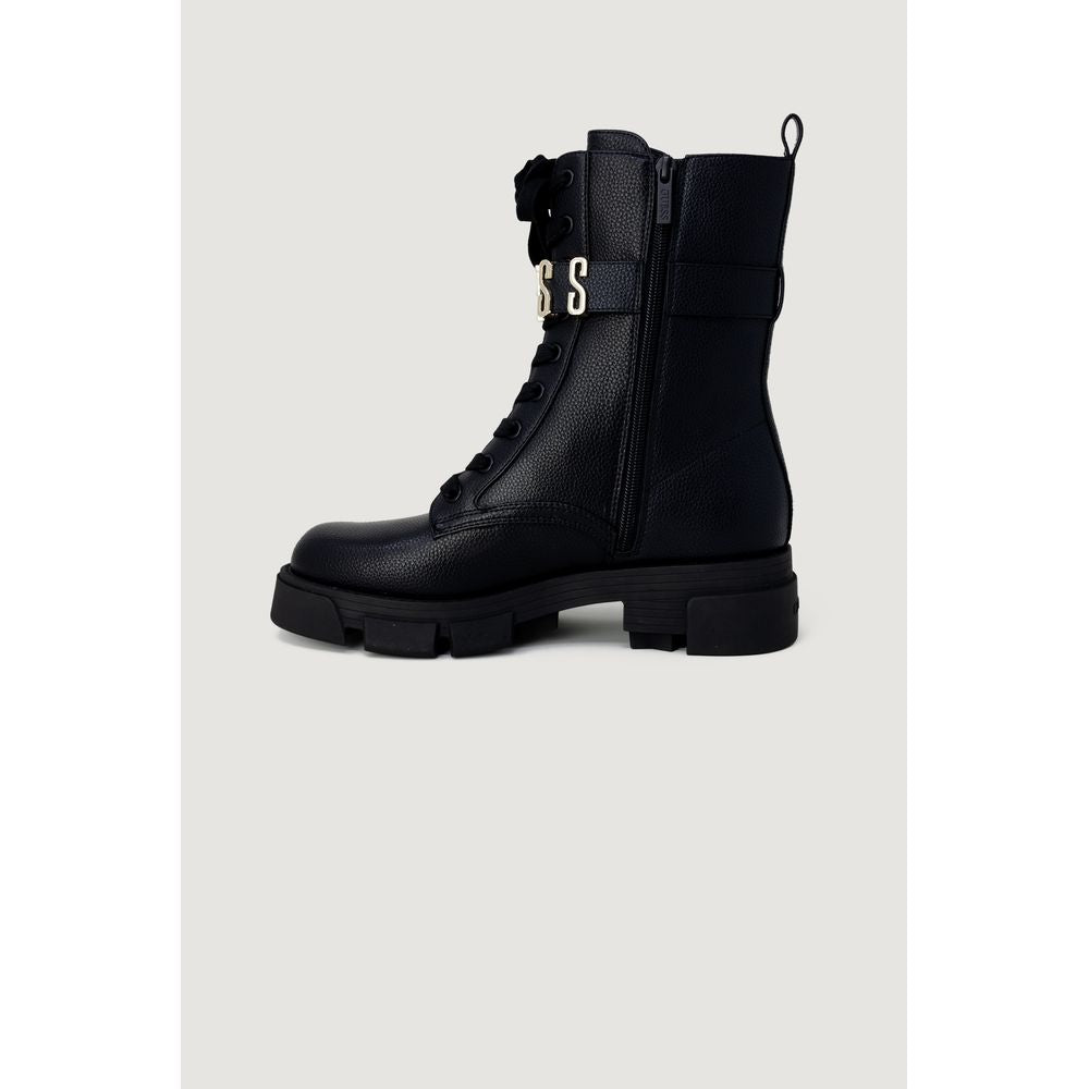 Guess Black Artificial Leather Boot