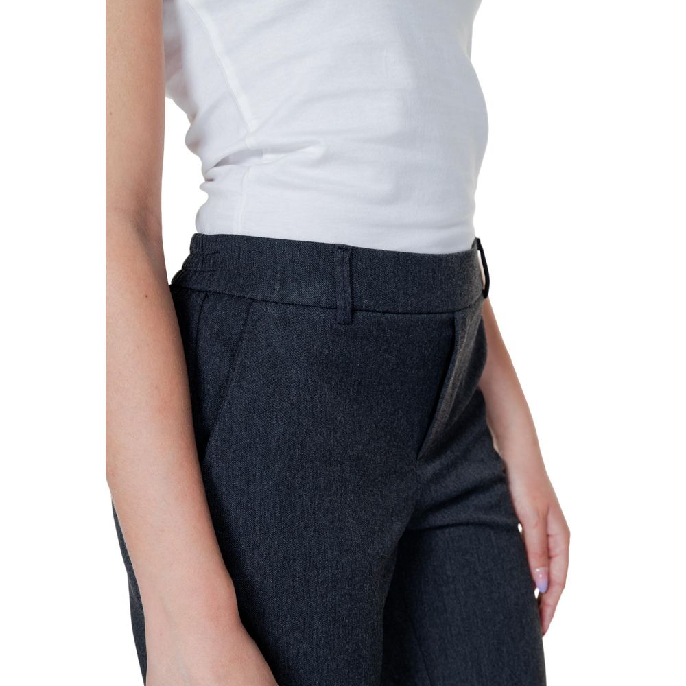 Vero Moda Gray Polyester Pant
