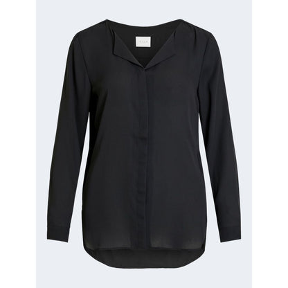 Vila Clothes Black Polyester Blouse