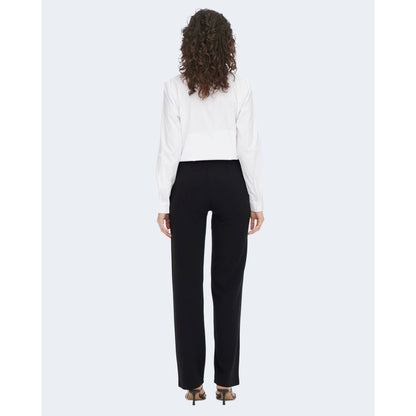 Jacqueline De Yong Black Elastane Casual Pants