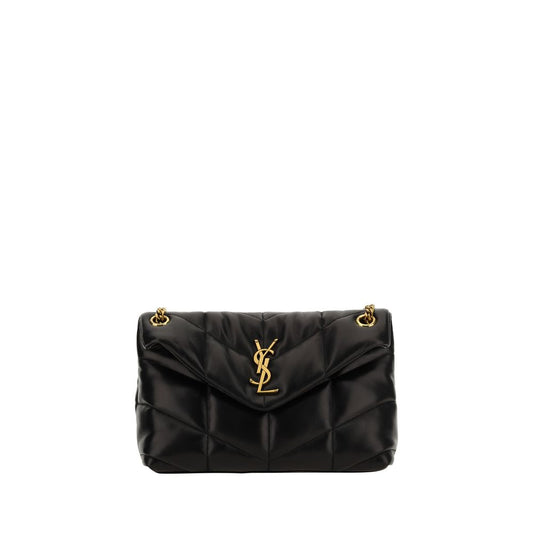 Saint Laurent Black Lamb Ovis Aries Aries Shoulder Bag