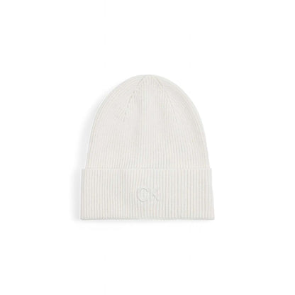 Calvin Klein White Organic Cotton Caps Baseball Hat