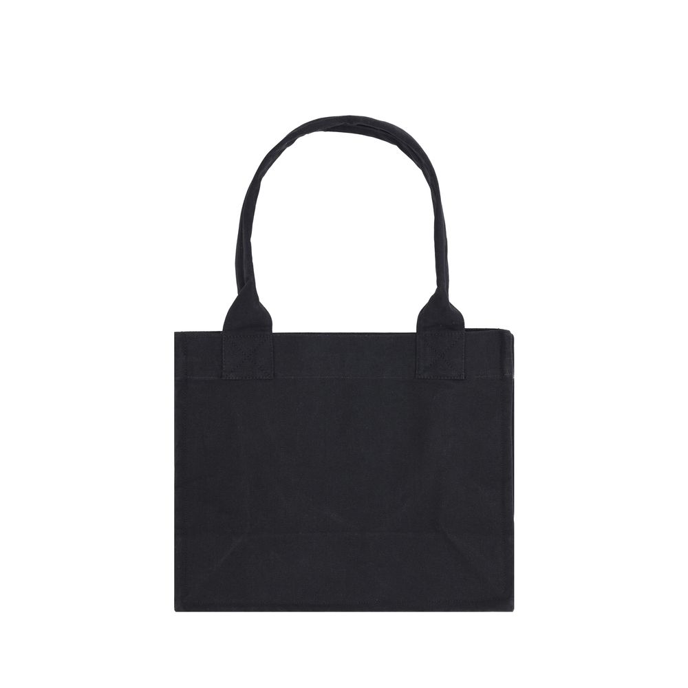 Ganni Black Cotton Shoulder Bag