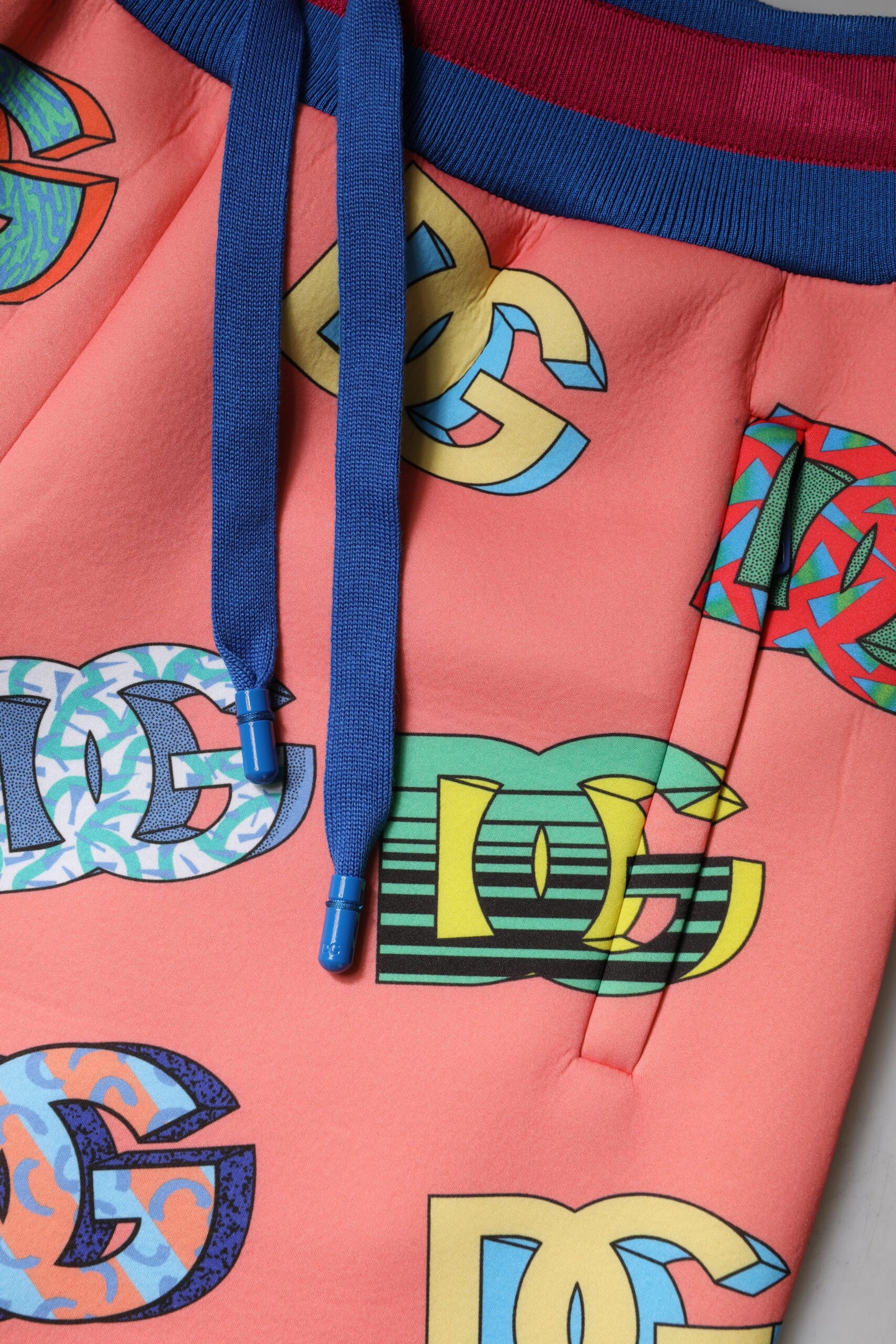 Dolce & Gabbana Pink Logo Monogram Jogger Sweatpants Pants