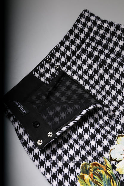 Dolce & Gabbana Multicolor Floral Print High Waist Pencil Cut Skirt