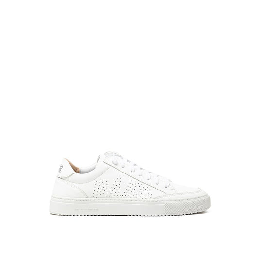 P448 White Leather Athletic Sneakers