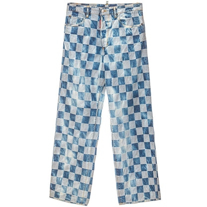 Dsquared² Blue Cotton Relaxed Fit Jeans