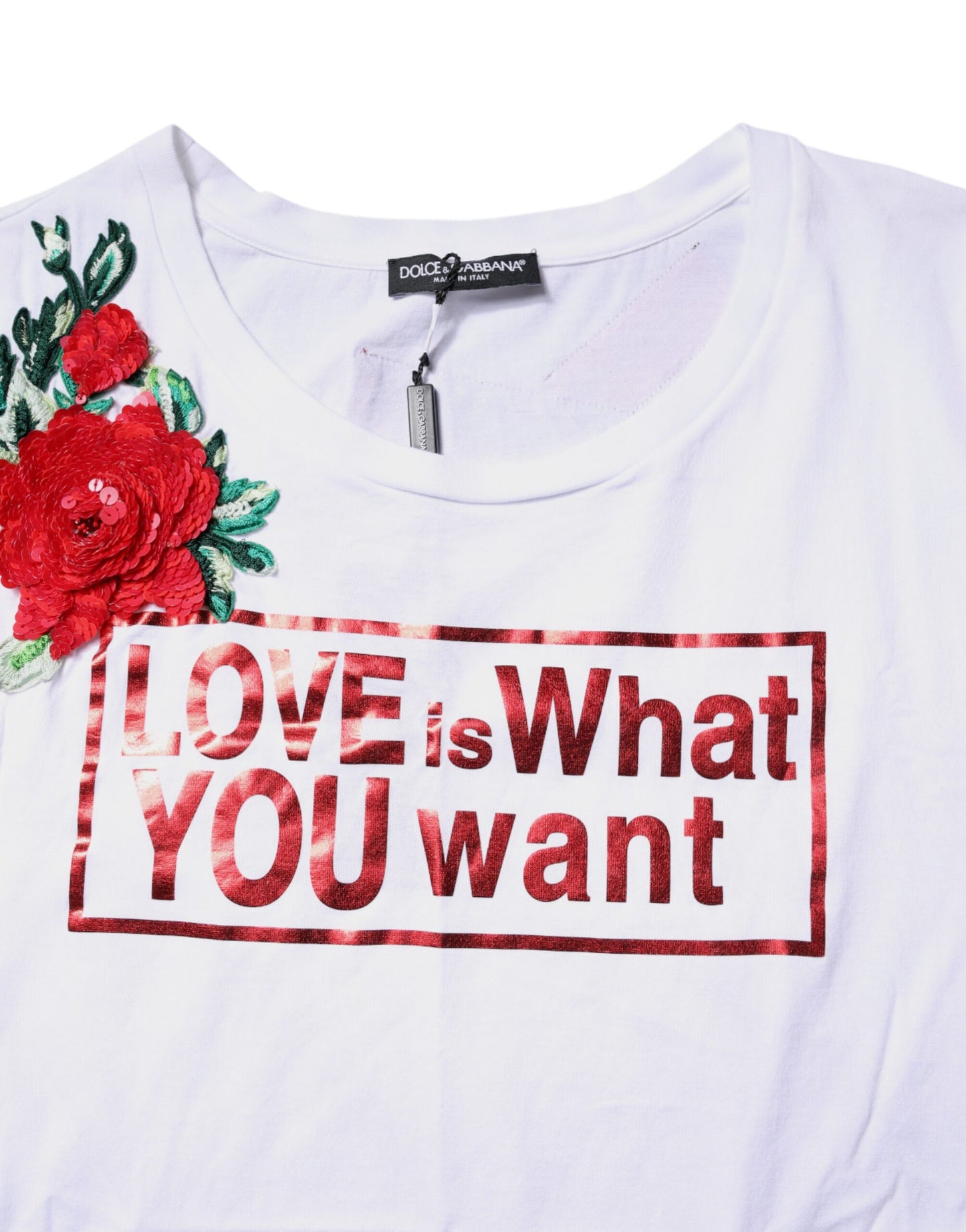 Canotta senza maniche con stampa floreale bianca Dolce &amp; Gabbana