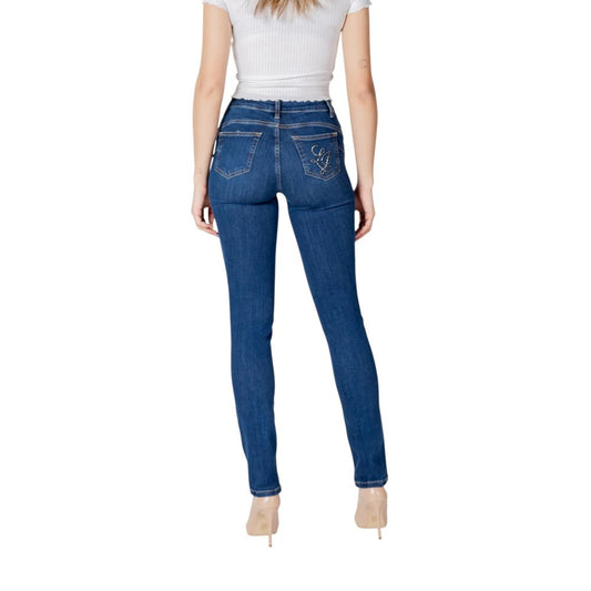 Liu Jo Blue Cotton Mom Jeans